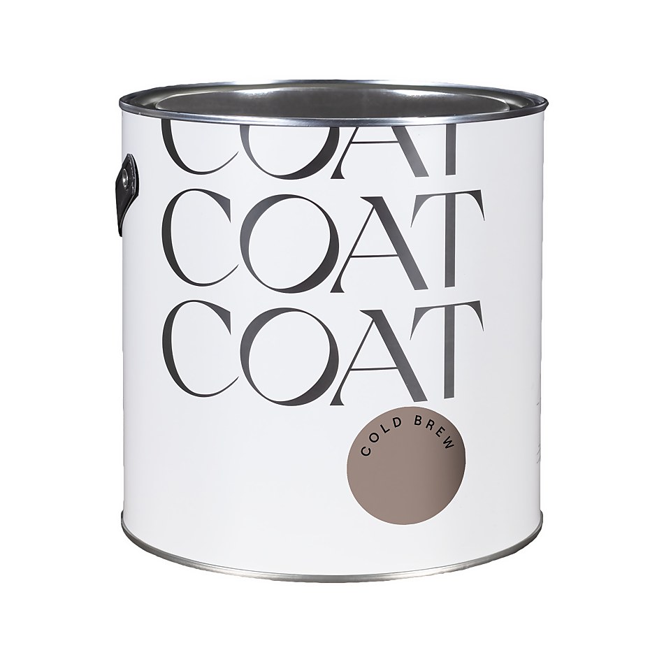 COAT Flat Matt Emulsion Paint Cold Brew - Peel and Stick Tester A5