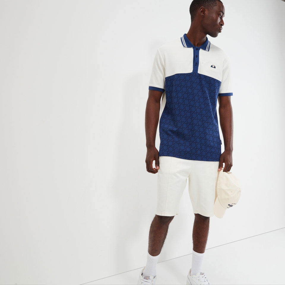 Men's Suanio Polo Off White/Navy