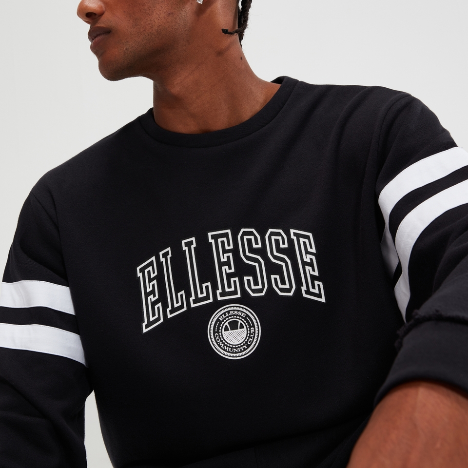 Sweatshirt Vivar Gewaschenes Schwarz für Herren