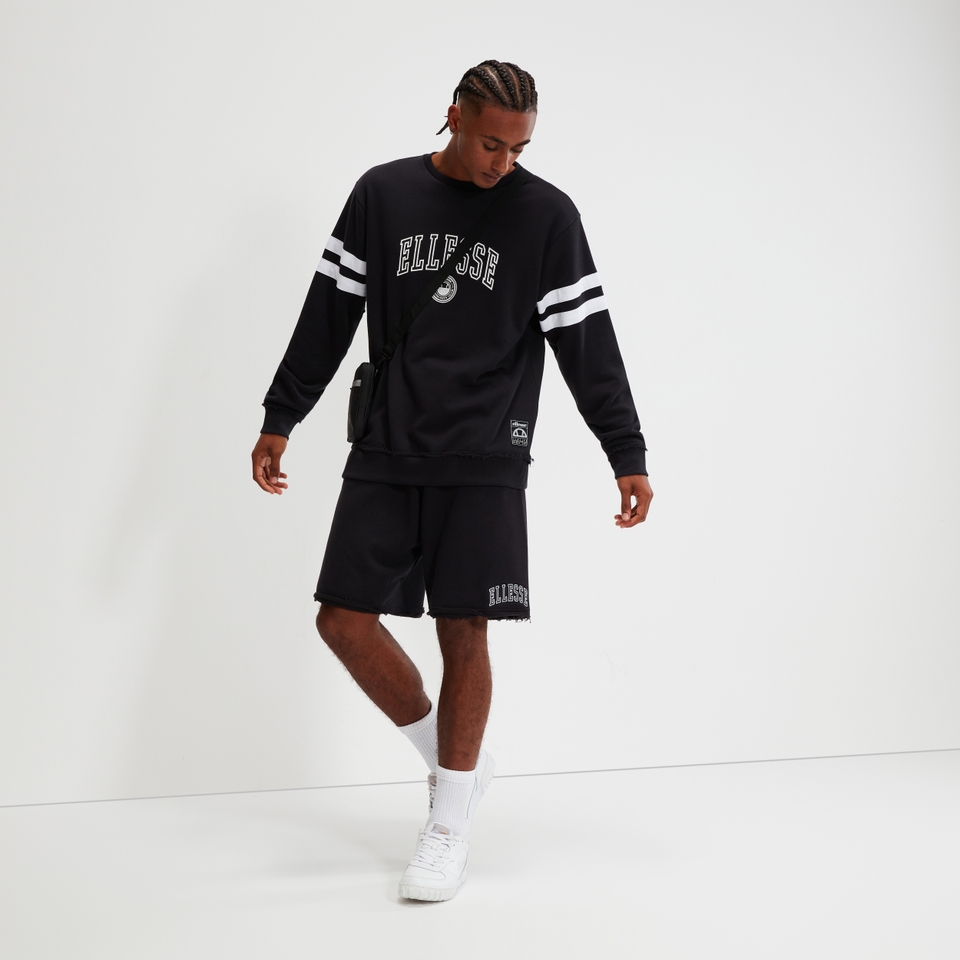 Sweatshirt Vivar Gewaschenes Schwarz für Herren