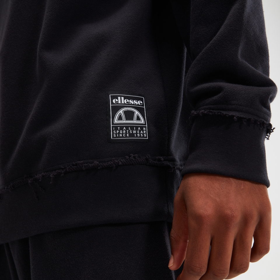Sweatshirt Vivar Gewaschenes Schwarz für Herren