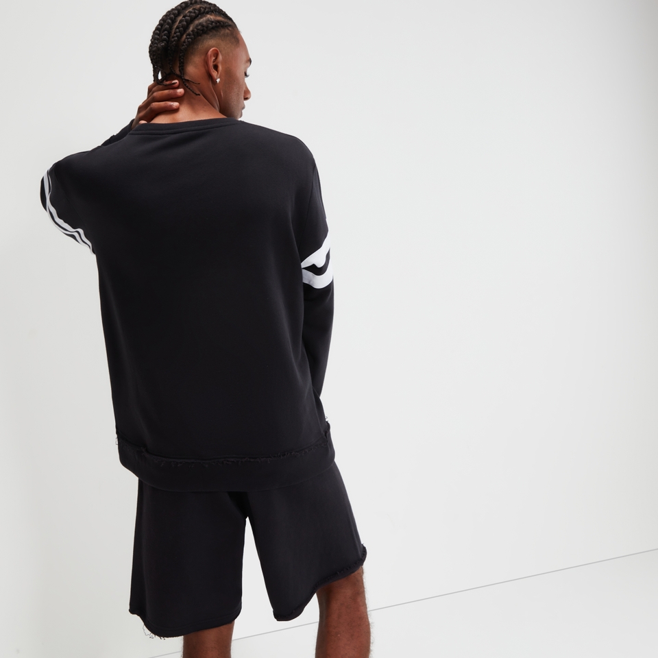 Sweatshirt Vivar Gewaschenes Schwarz für Herren