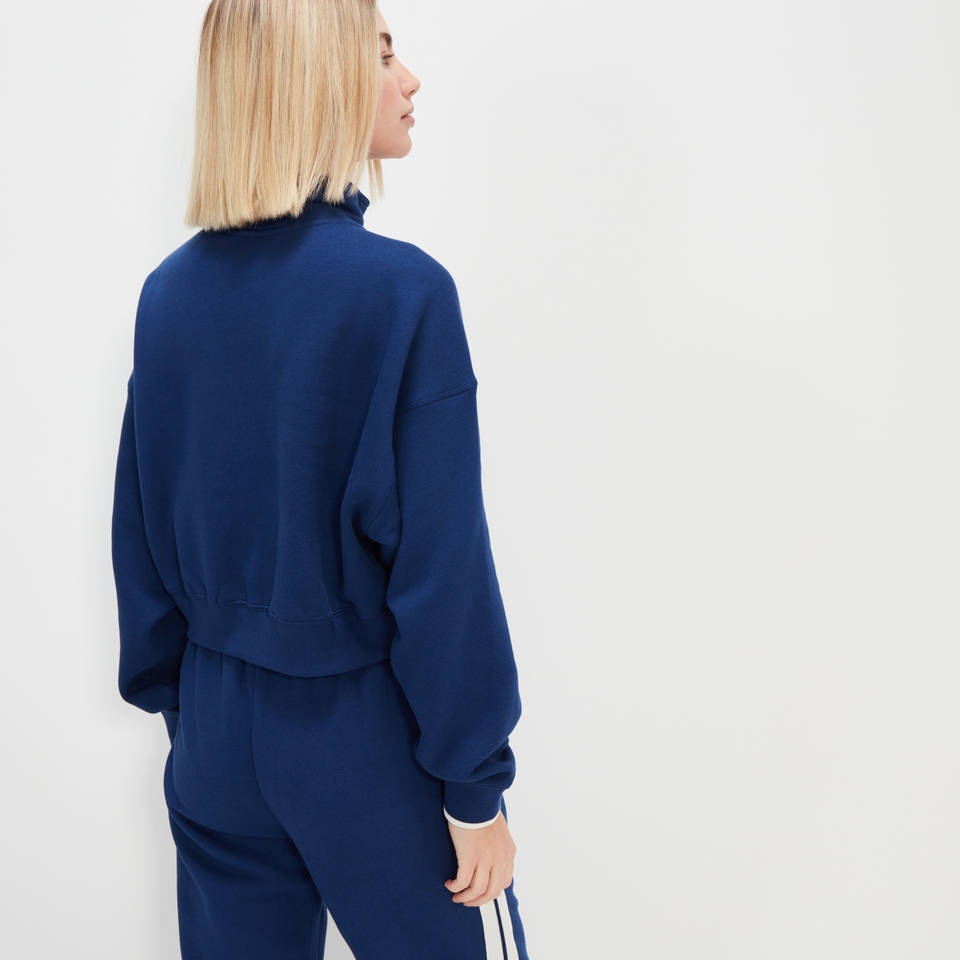 Crop-Sweatshirt Innocenzo Marineblau für Damen