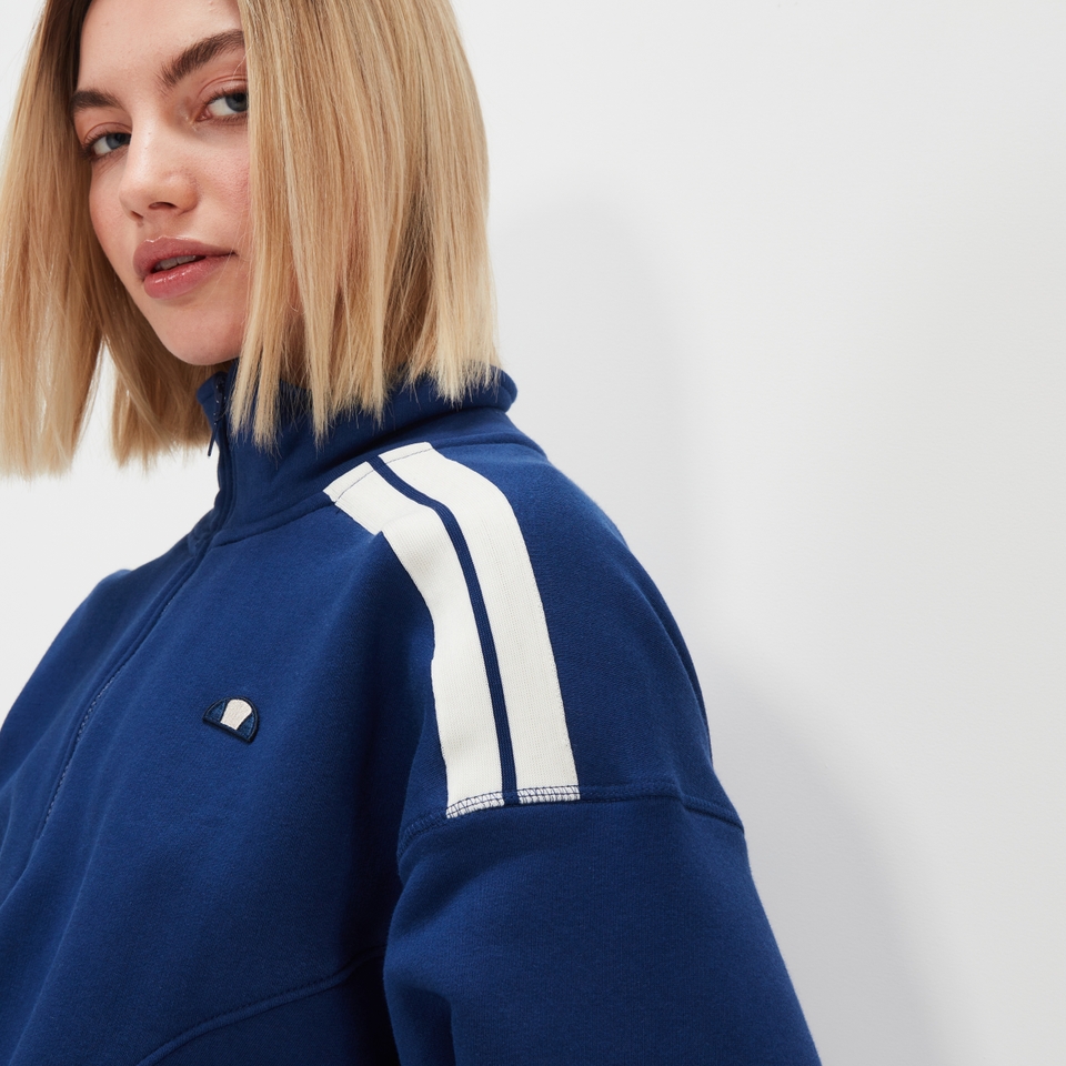 Crop-Sweatshirt Innocenzo Marineblau für Damen