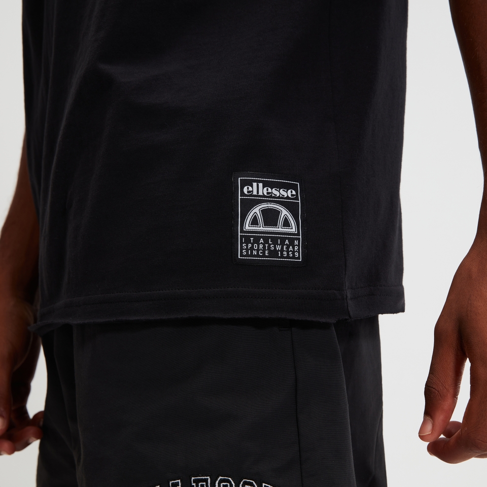 T-Shirt Slateno Gewaschenes Schwarz für Herren