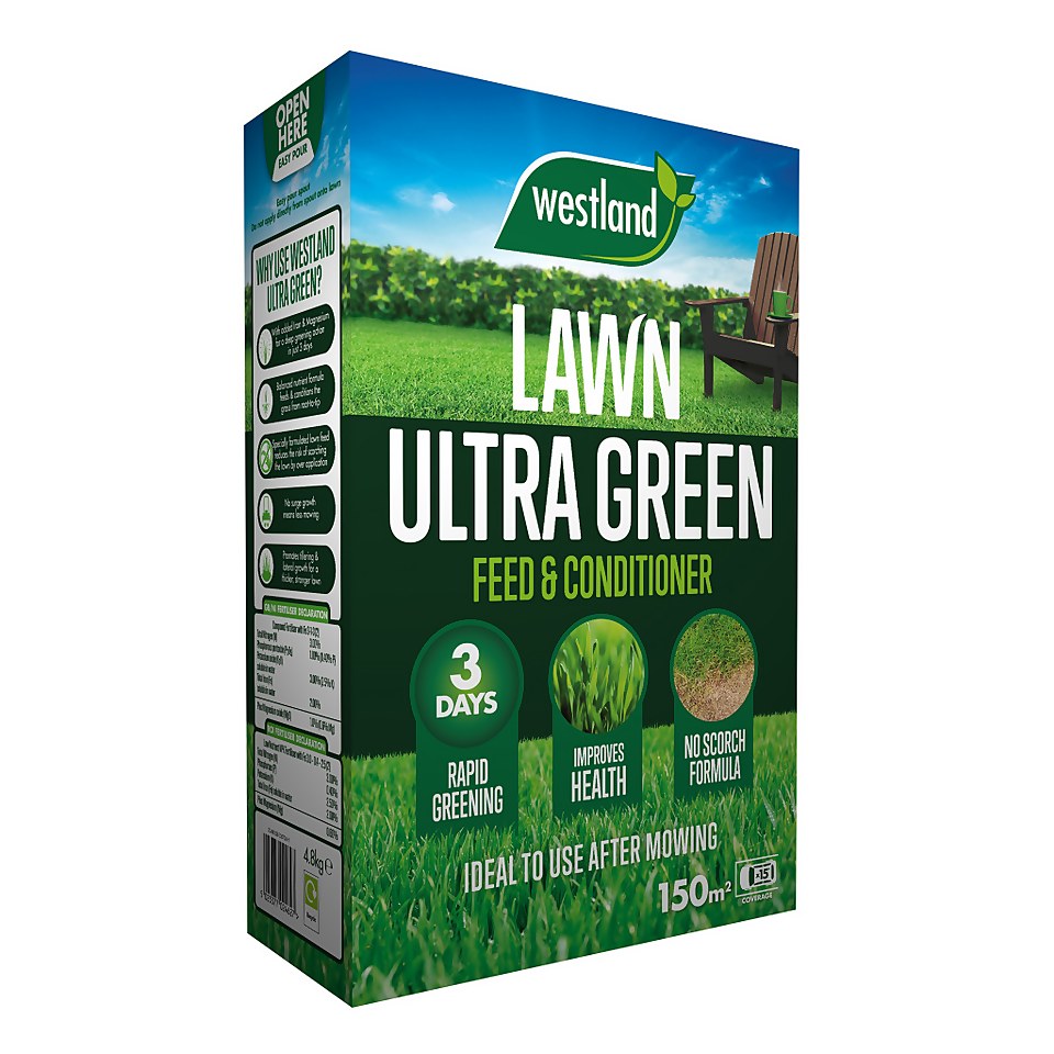 Westland Ultra Green Lawn Feed & Conditioner - 150m2