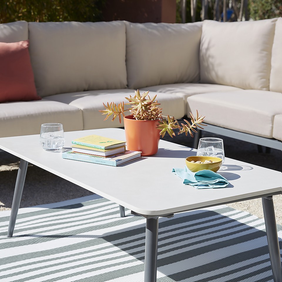 Alba rattan corner sofa deals