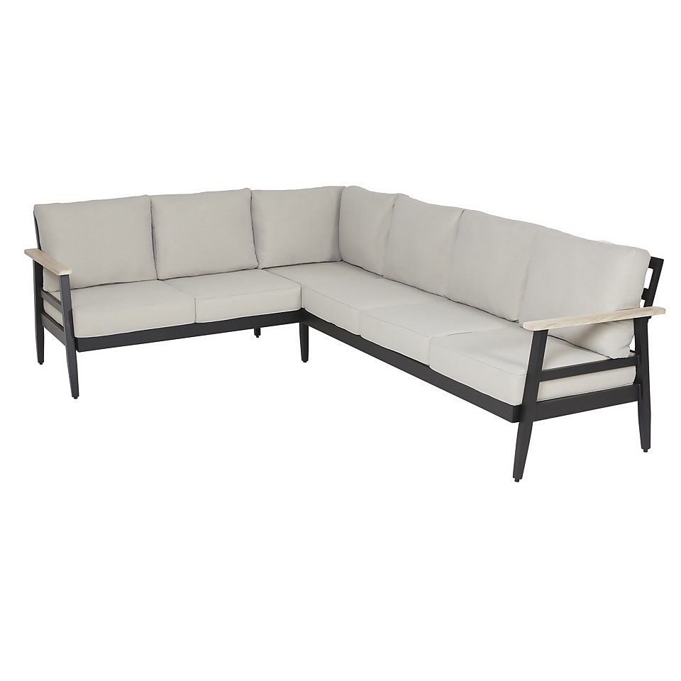 Amaya Garden Corner Sofa Set Homebase