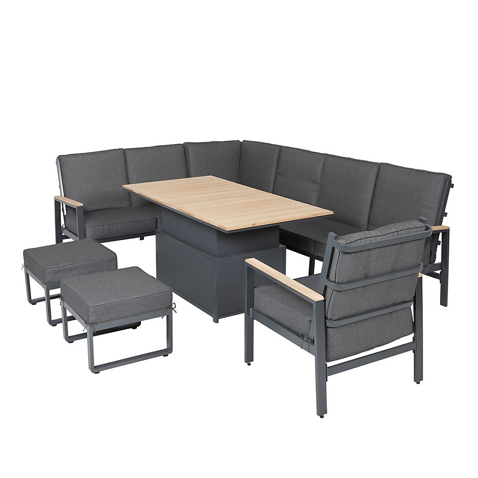 Adelaide Garden Corner Sofa Set Homebase