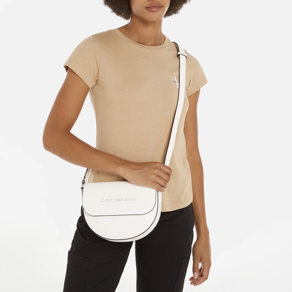 Calvin Klein Jeans Sculpted Faux Leather Saddle Bag