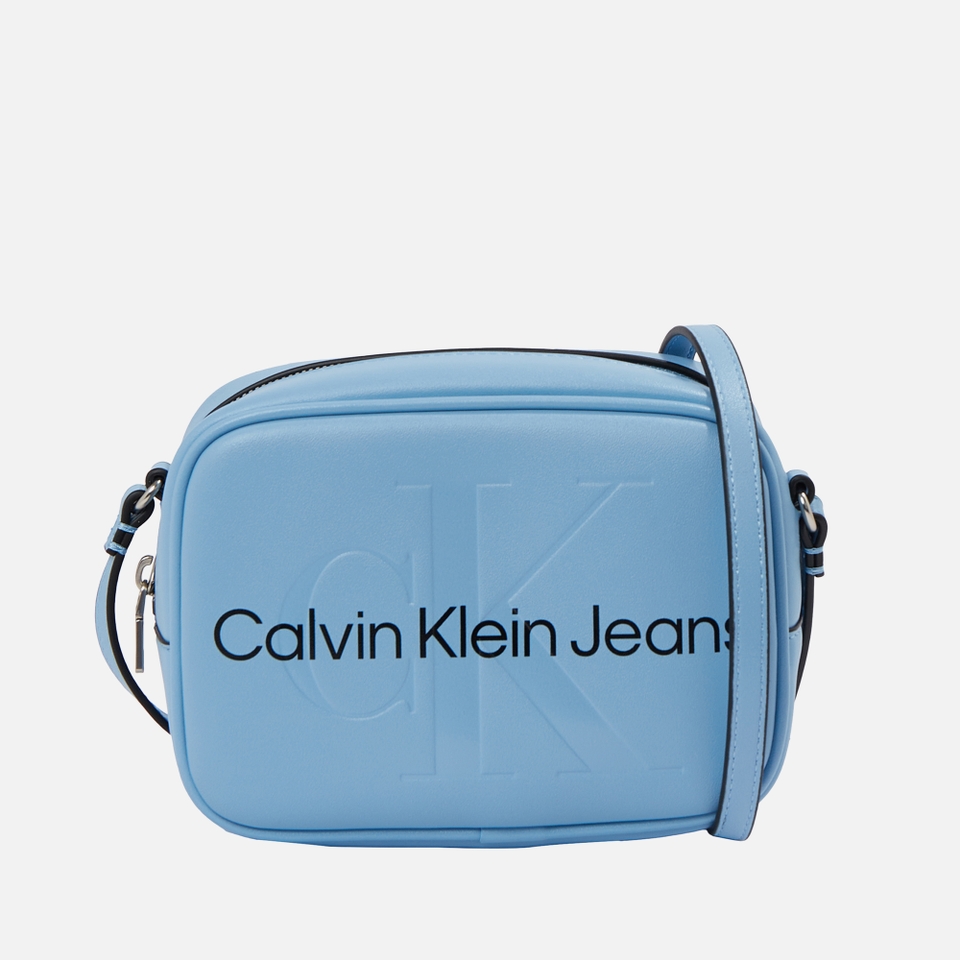 Calvin Klein Jeans Faux Leather Sculpted Monogram Shoulder Pouch