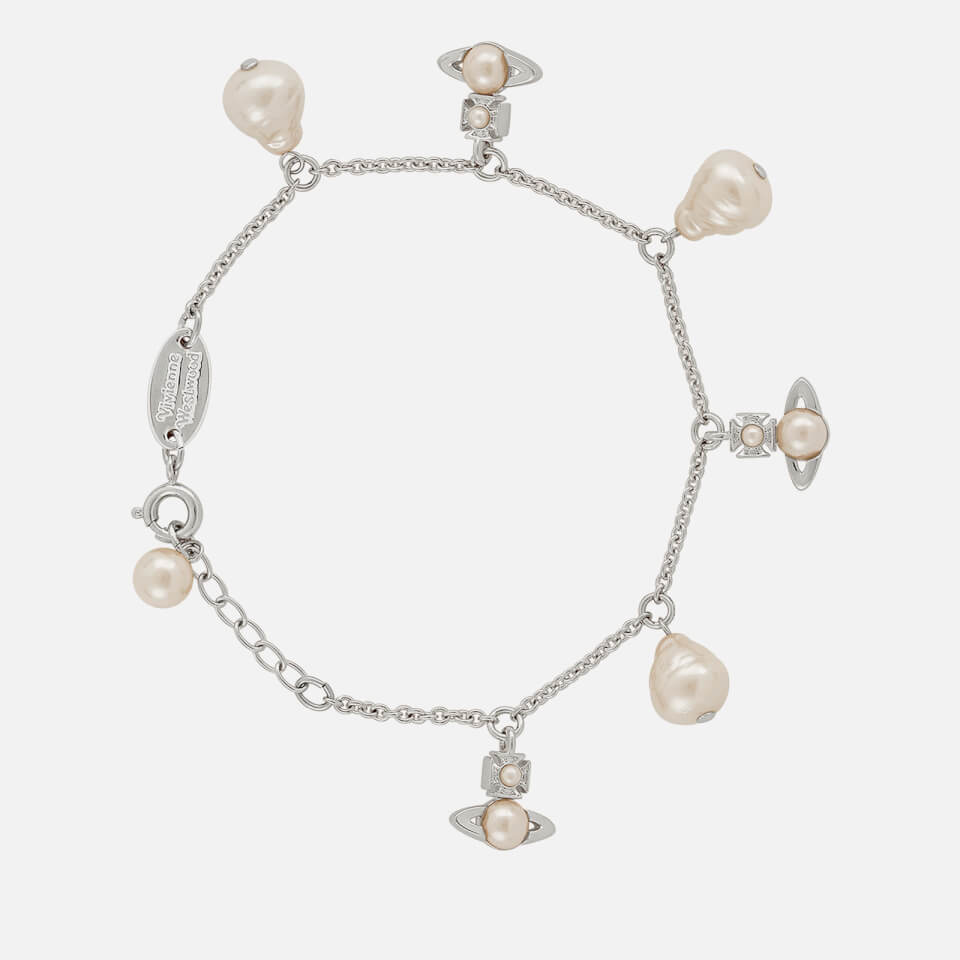 Vivienne Westwood Emiliana Silver-Tone Pearl Bracelet