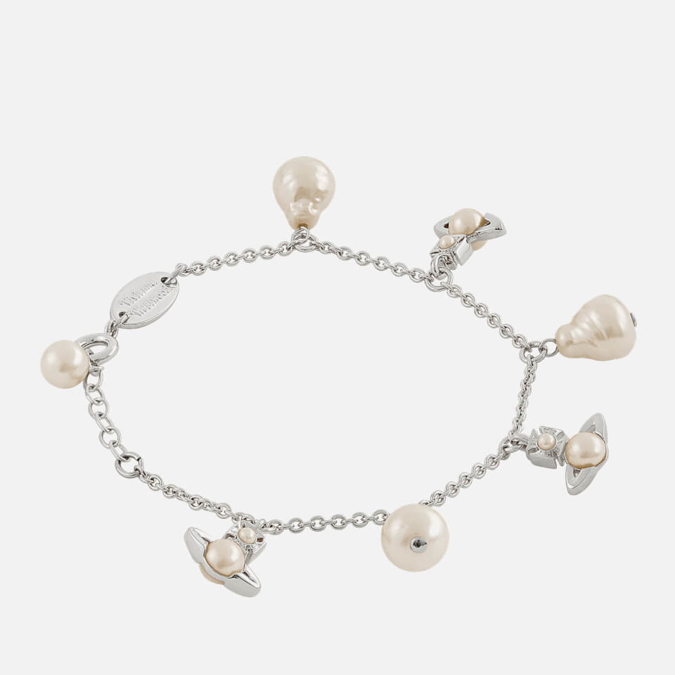 Vivienne Westwood Emiliana Silver-Tone Pearl Bracelet