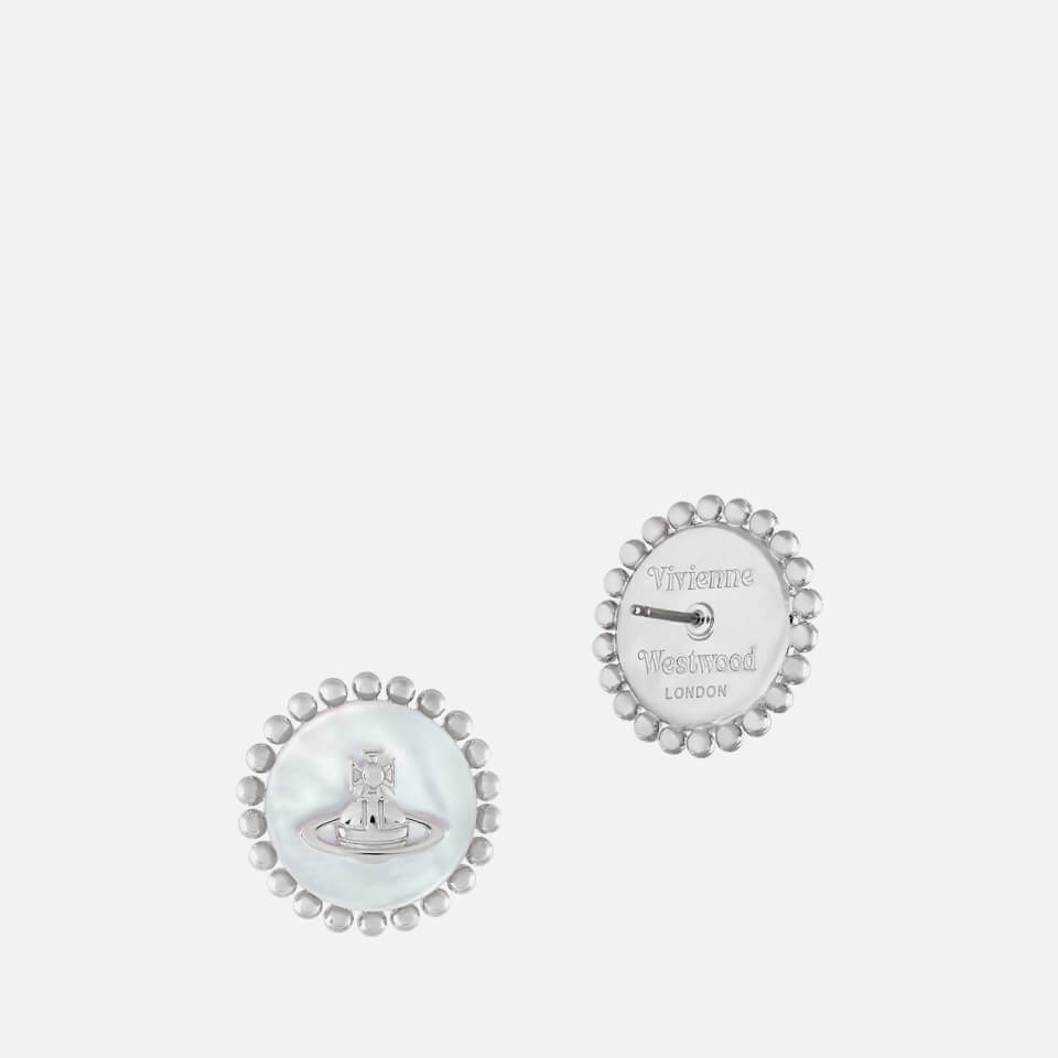 Vivienne Westwood Neyla Silver-Tone Stud Earrings