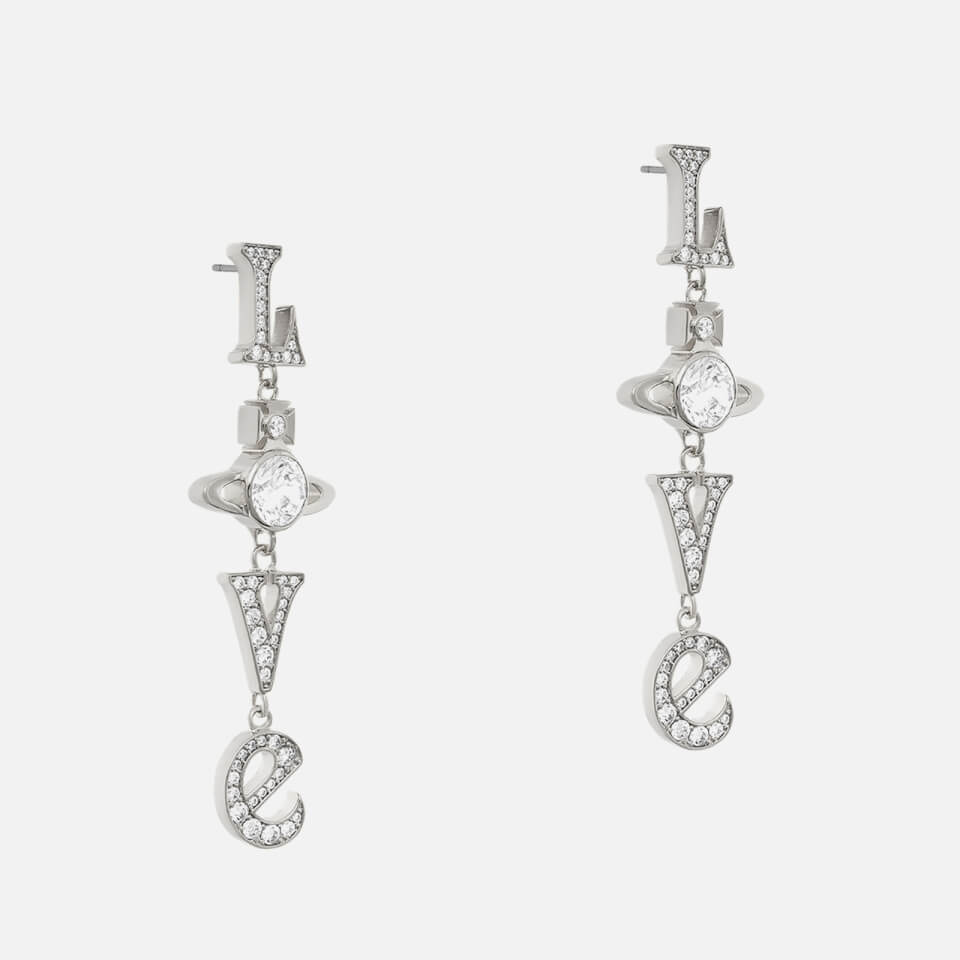 Vivienne Westwood Love Silver-Tone Drop Earrings