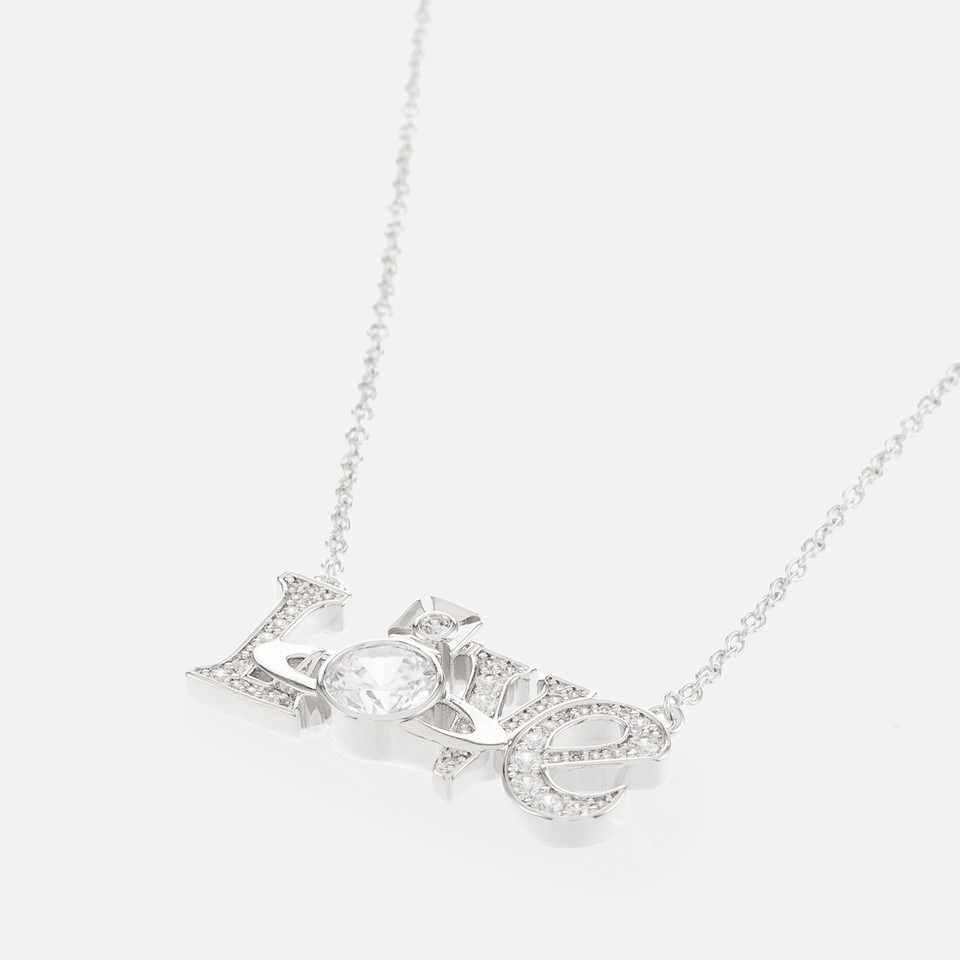 Vivienne Westwood Love Silver-Tone Crystal Necklace
