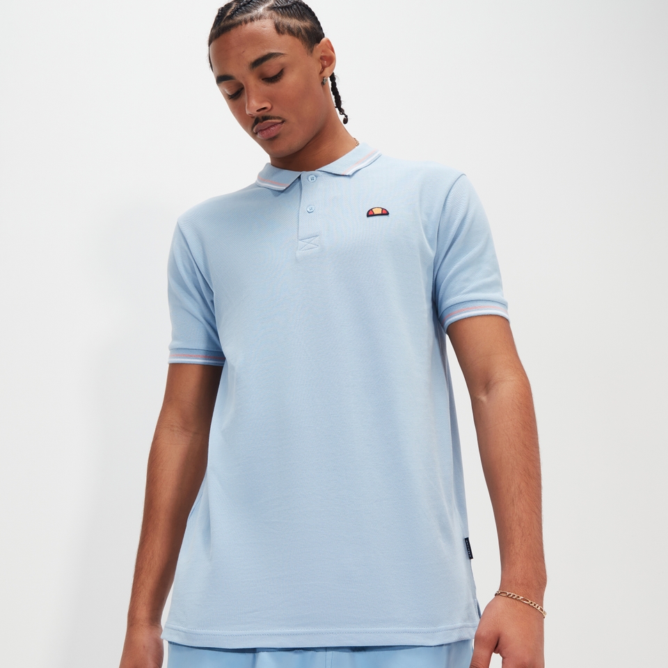 Men's Rooks Polo Light Blue/White