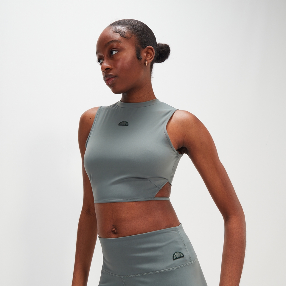 Women's Doretta Cropped Vest Dark Green