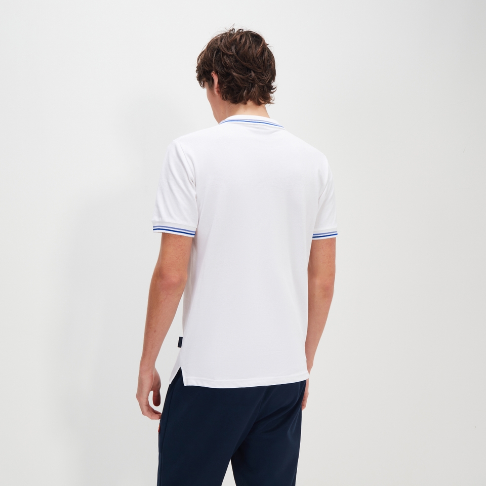 Poloshirt Rooks für Herren Weiß/Hellblau/Dunkelblau