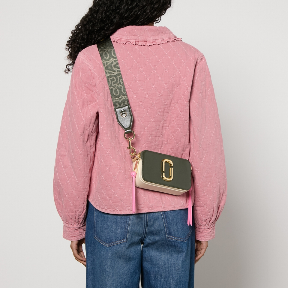 Marc Jacobs The Colour Block Cross-Grain Leather Snapshot Bag