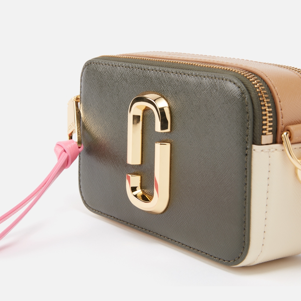 Marc Jacobs The Colour Block Cross-Grain Leather Snapshot Bag