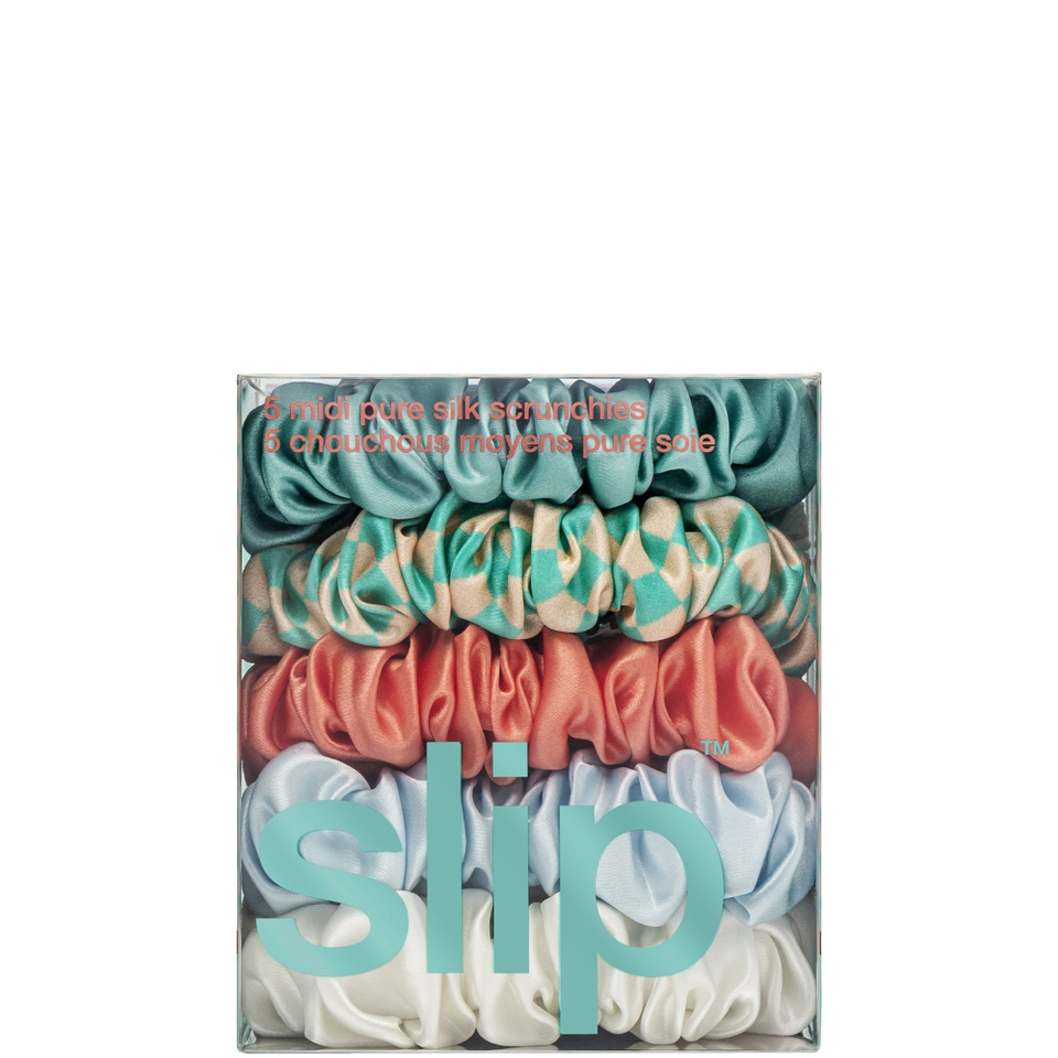 Slip Pure Silk Midi Scrunchies - Seashell