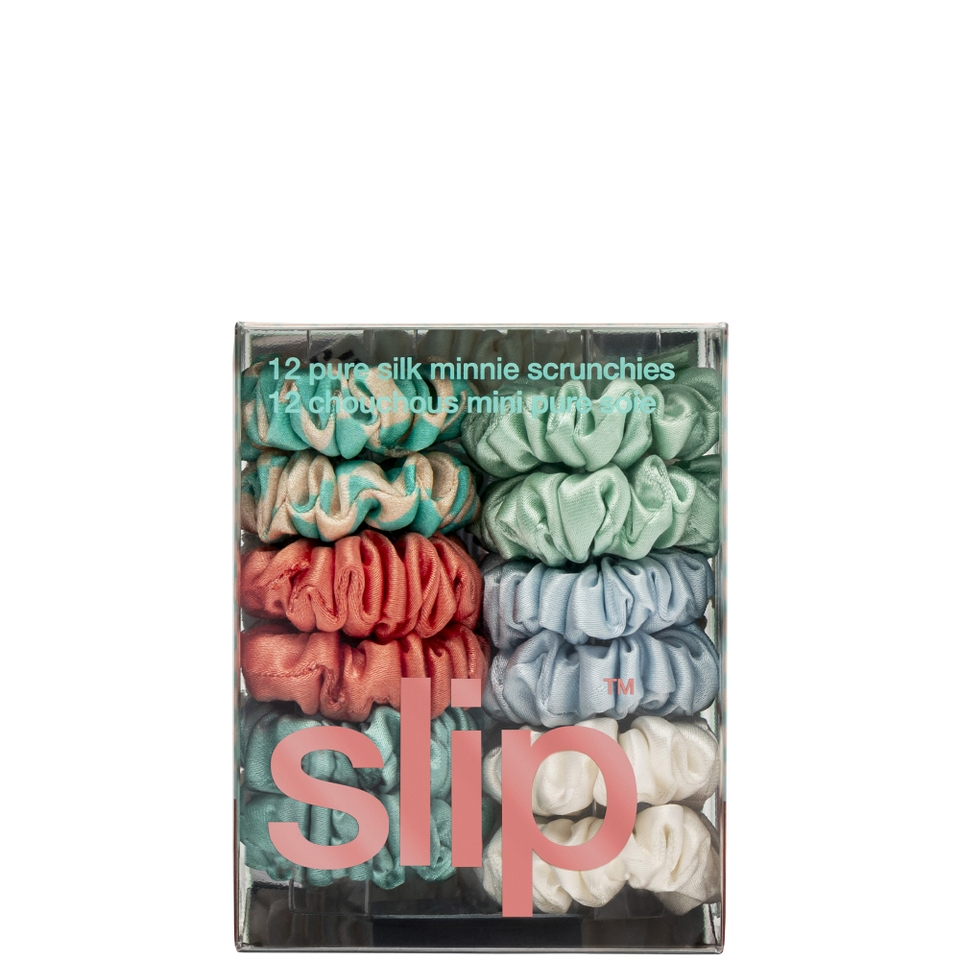 Slip Pure Silk Minnie Scrunchies - Seaside
