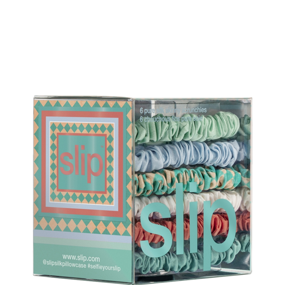 Slip Pure Silk Skinny Scrunchies - Seabreeze