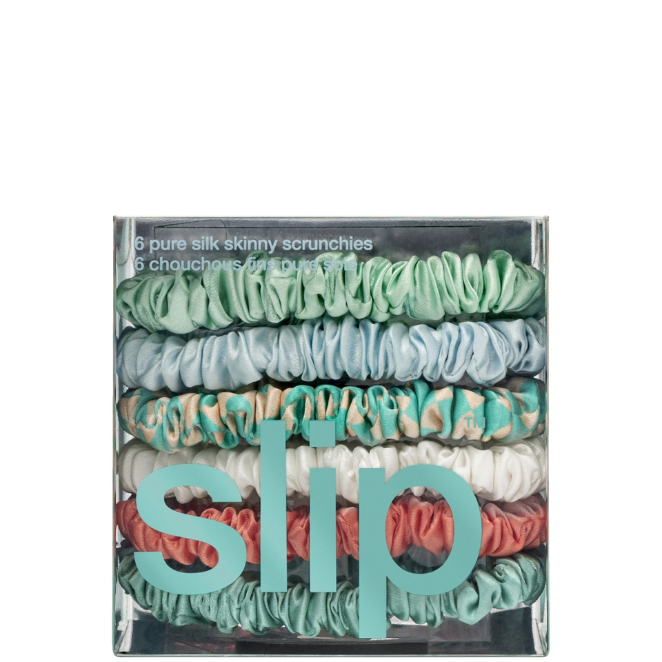 Slip Pure Silk Skinny Scrunchies - Seabreeze