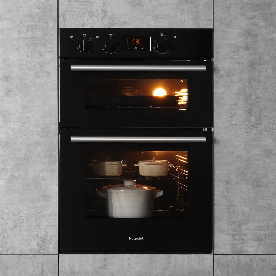 Hotpoint Class 2 DD2540BL Built In Electric Double Oven Black Homebase