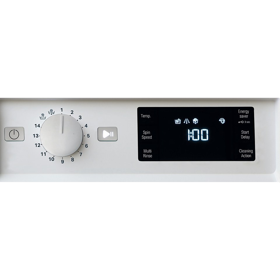Hotpoint BIWMHG81485UK Integrated 8kg Washing Machine with 1400 rpm - White