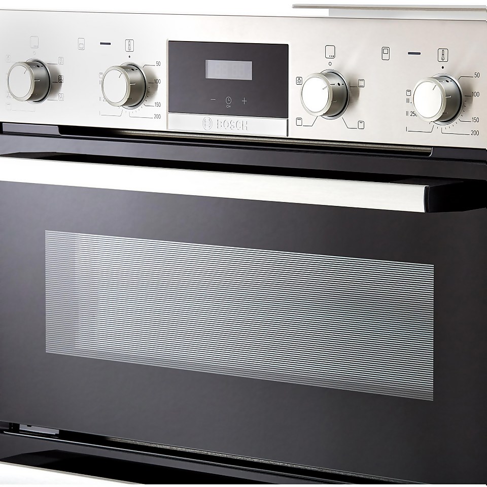 Bosch Series 4 NBS533BS0B Built Under Electric Double Oven - Stainless Steel