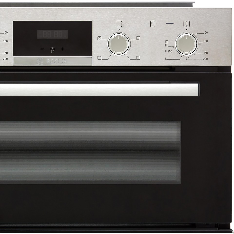 Bosch Series 4 NBS533BS0B Built Under Electric Double Oven - Stainless Steel