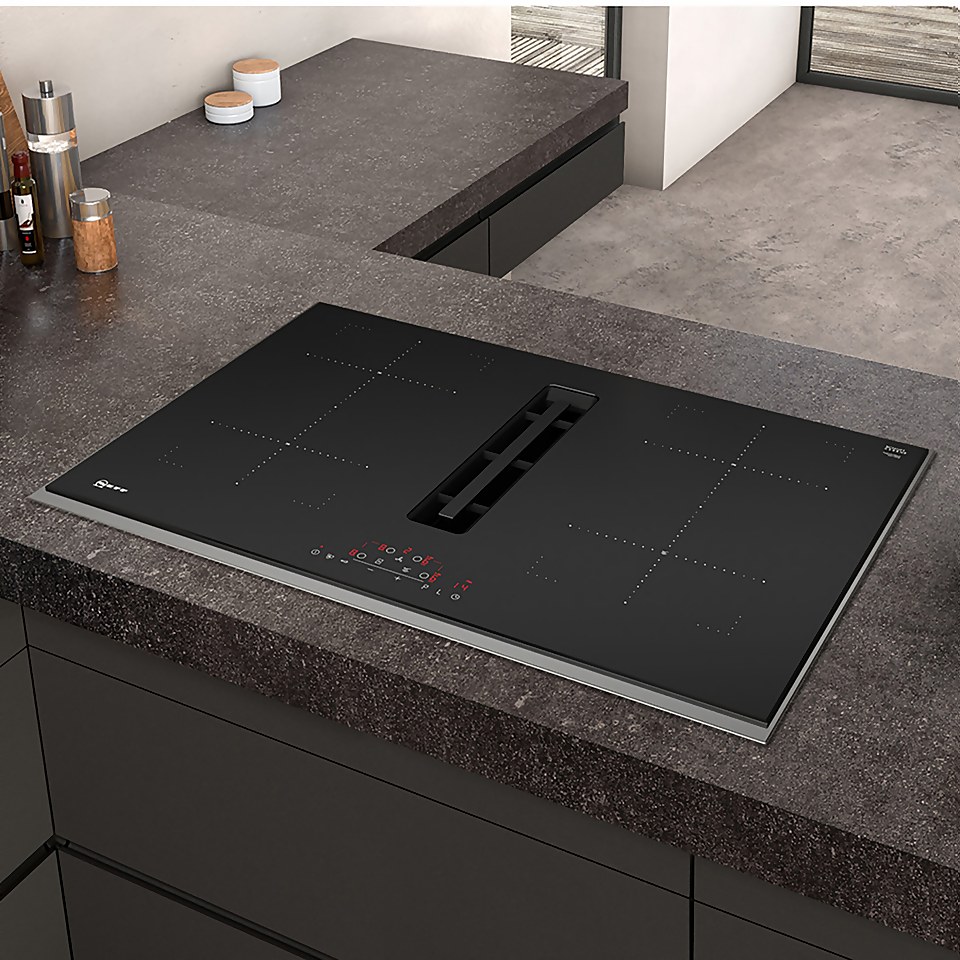 NEFF N70 T48TD7BN2 83cm Venting Induction Hob  For Ducted/Recirculating Ventilation - Black