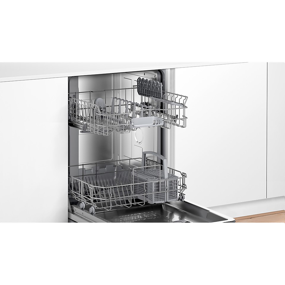 NEFF N30 S153ITX02G Fully Integrated Full Size Dishwasher - Stainless Steel Control Panel
