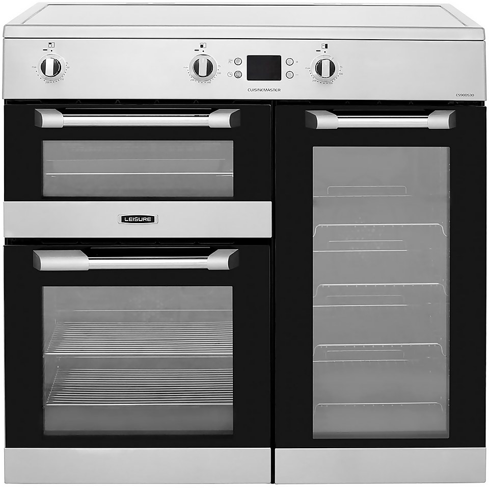 Leisure CS90D530X 90cm Electric Range Cooker with Induction Hob - Stainless Steel