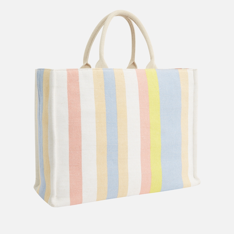 Tommy Hilfiger Beach Striped Cotton-Blend Tote Bag