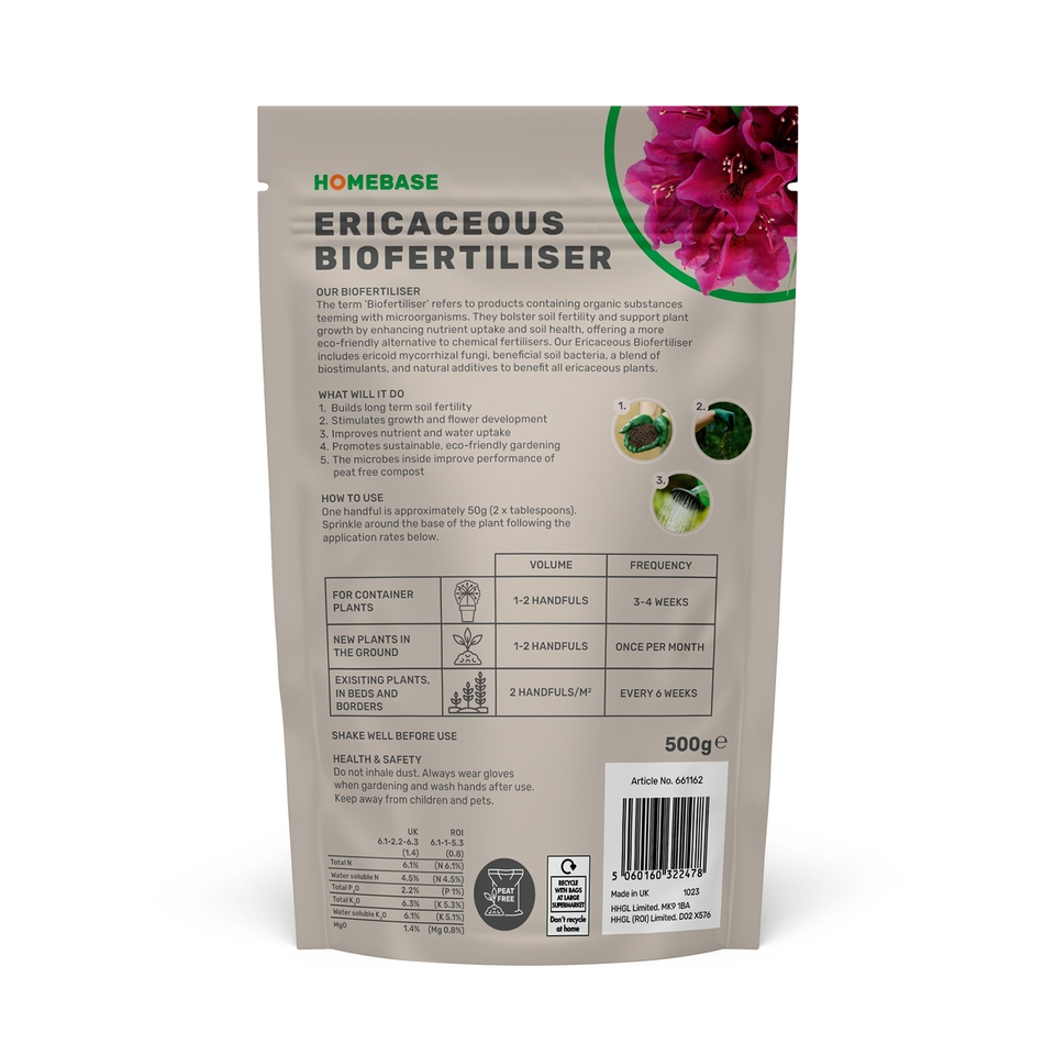 Homebase BioFertiliser Ericaceous Feed - 500g