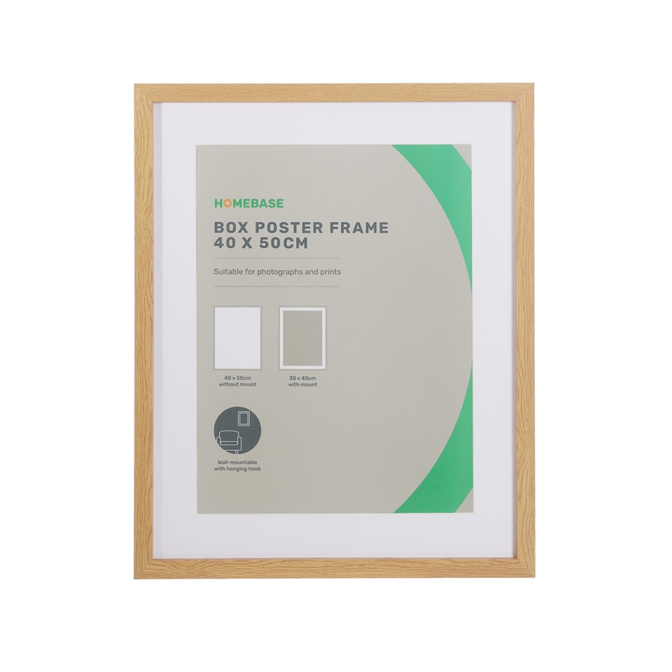 Box Poster Frame - 40x50cm - Oak