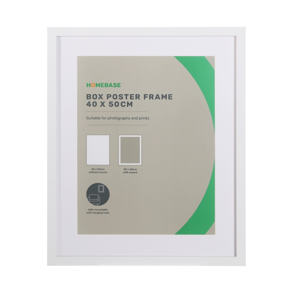 Box Poster Frame - 40x50cm - White