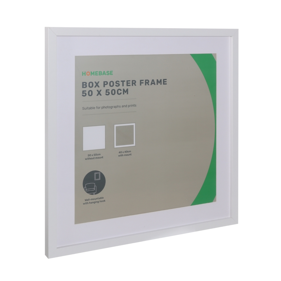 Box Poster Frame - 50x50cm - White