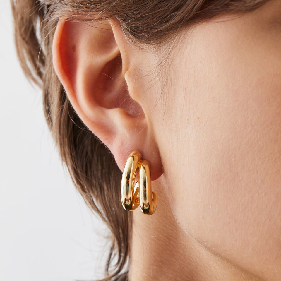 Jenny Bird Florence Gold-Plated Hoop Earrings