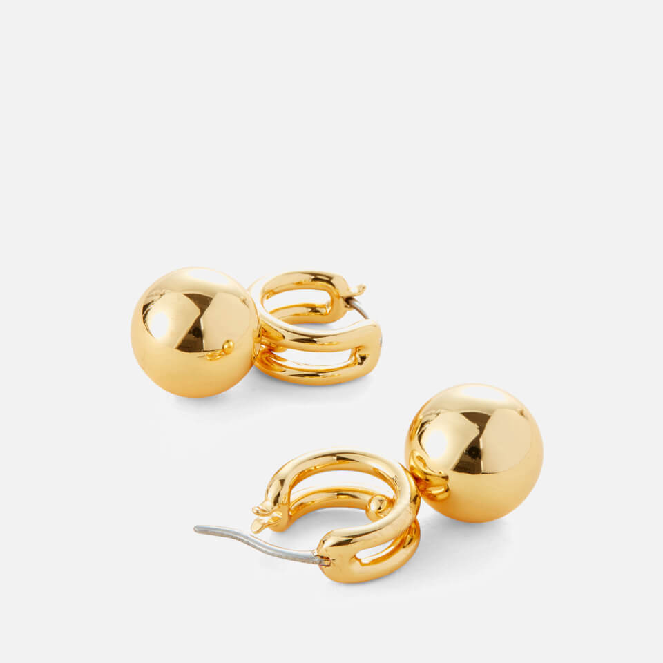 Jenny Bird Lyra 14K Gold-Plated Huggie Drop Earrings
