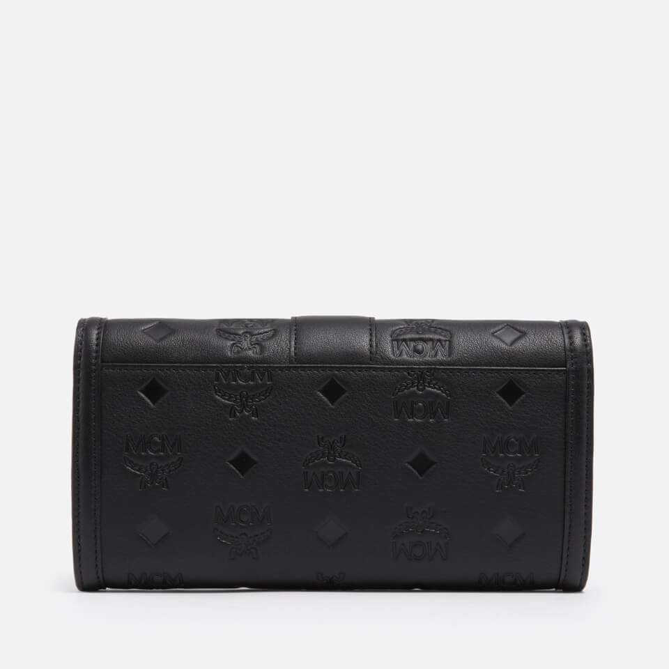 MCM Tracy Chain Embossed Leather Wallet Bag