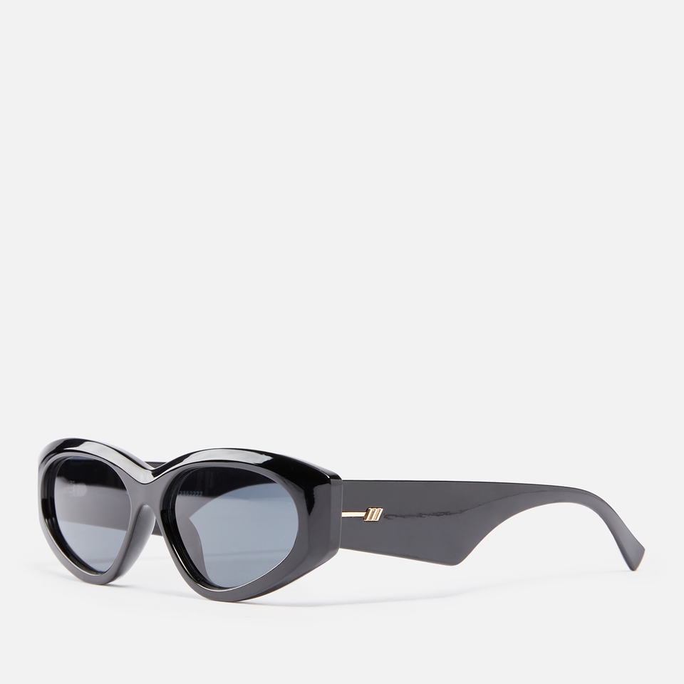 Le Specs Under Wraps Acetate Oval-Frame Sunglasses