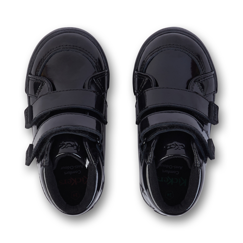 Infant Girls Tovni Hi Vel Stardust Patent Leather Black