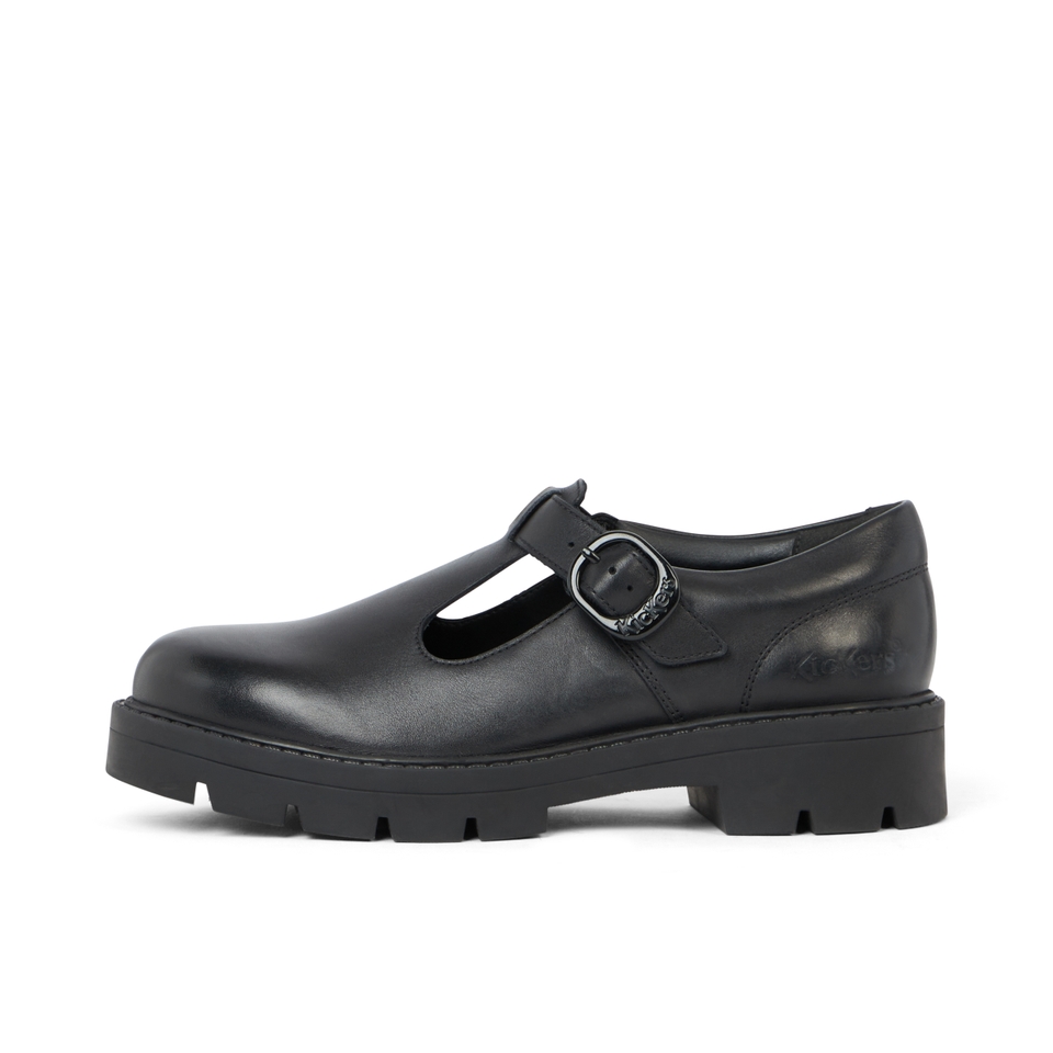 Adult Womens Kori T Bar Leather Black