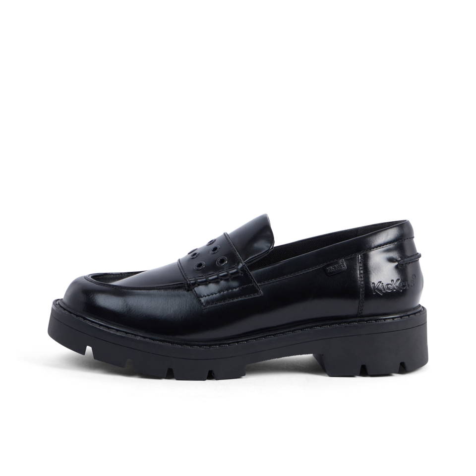 Adult Womens Kori Loafer Rivet Leather Black