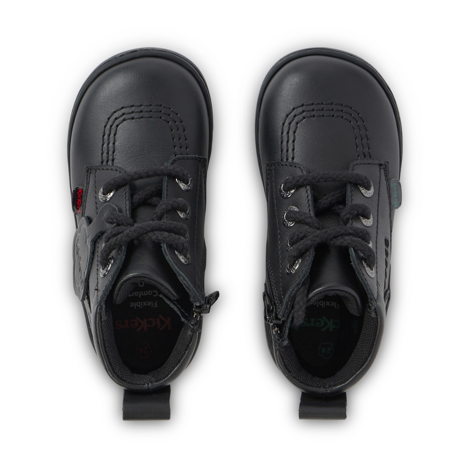 Infant Unisex Playflex Hi Leather Black