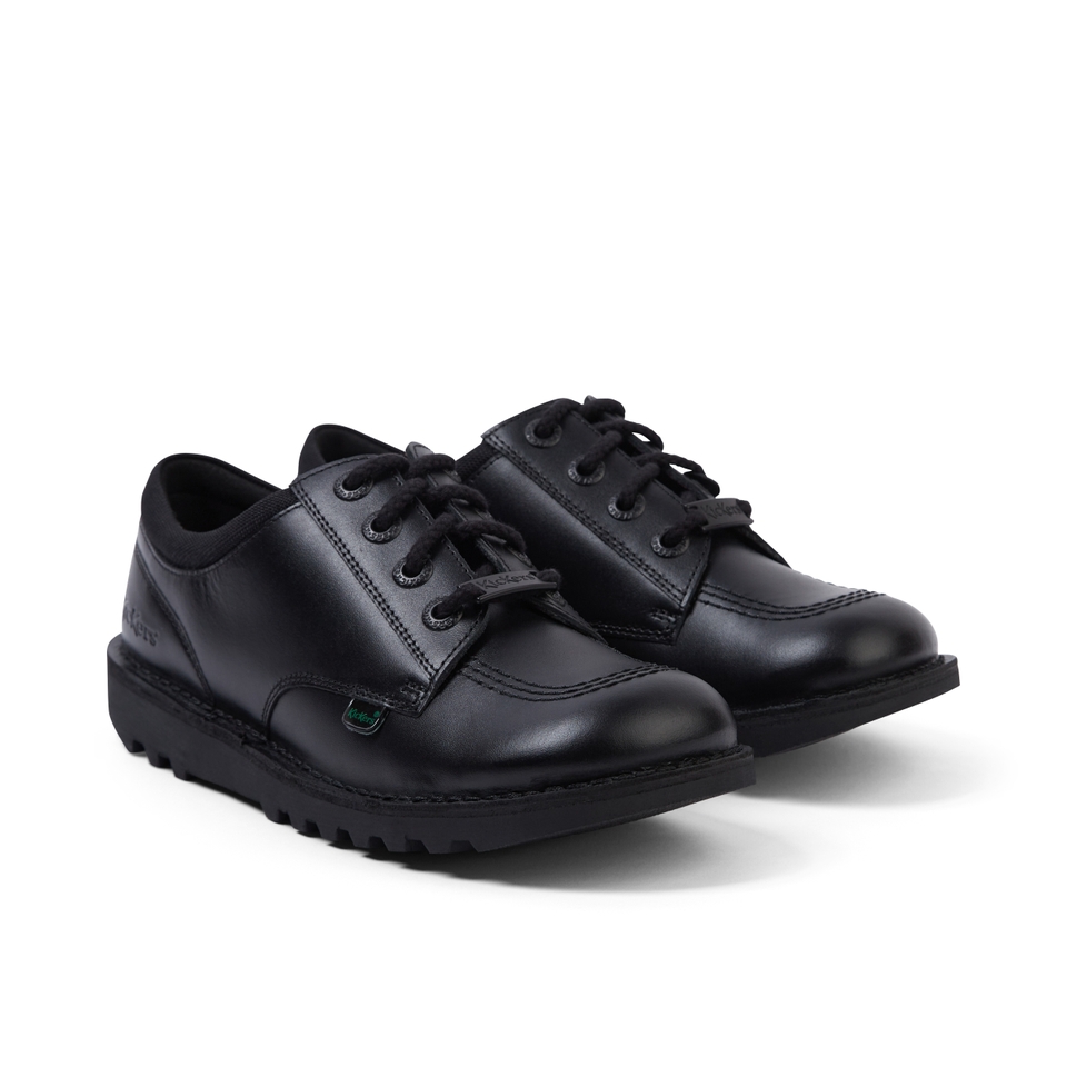 Youth Unisex Kick Lo Mix Mesh Leather Black